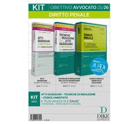 Libri Kit. Obiettivo Avvocato 25/26 Diritto Penale: Atti Giudiziari Di Diritto P