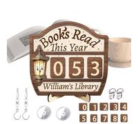 Libri Letti Quest'Anno - Decorazione per Libreria - Insegna Tracciatore Per Contare Le Letture,per Biblioteca Scaffale Scrivania Angolo Lettori Insegnanti Donne Bibliotecari Regali per Bookworm