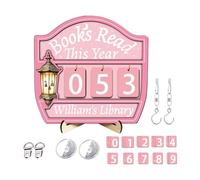 Libri Letti Quest'Anno | per Lettori | Insegna Tracciatore Per Contare Le Letture - Per Biblioteca Stanza Scrivania Angolo Club Lettori Insegnanti Donne Bibliotecari Amanti dei Libri