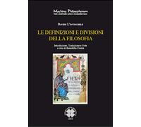 Libri L'Invincibile Davide - Le Definizioni E Divisioni Della Filosofia. Ediz. I