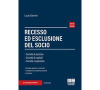 Libri Luca Giannini - Recesso ed esclusione del socio - 2021