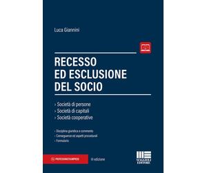 Libri Luca Giannini - Recesso ed esclusione del socio - 2021