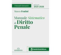 Libri Marco Fratini - Manuale Sistematico Di Diritto Penale 2025-2026