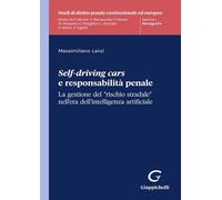 Libri Massimiliano Lanzi - Self-Driving Cars E Responsabilita Penale. La Gestion