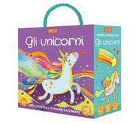 Gli unicorni. Q-box. Con 10 figure sagomate. Con puzzle - Gaule Matteo