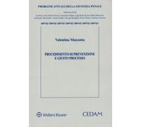 Libri Mazzotta Valentina - Procedimento Di Prevenzione E Giusto Processo