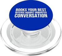 Libri Migliore difesa contro la conversazione Umorismo introverso PopSockets PopGrip per MagSafe