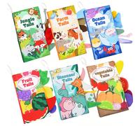Libri morbidi per bambini, libri tattili per il tempo sulla pancia, libro in tessuto con effetto scricchiolante, giocattoli interattivi morbidi per lo sviluppo precoce, regali per la doccia, riempitiv