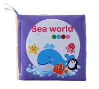 Libri Morbidi per la dentizione, Libri da Bagno per Bambini - Libro in Tessuto ad Alto Contrasto Resistente agli Strappi - Confortevole Sensazione al Tatto, Pagine in Tessuto antistrappo per attività