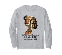 Libri nella Biblioteca Lei va a Perdere la Testa Trova la Sua Anima Maglia a Manica