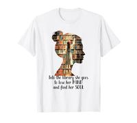 Libri nella Biblioteca Lei va a Perdere la Testa Trova la Sua Anima Maglietta