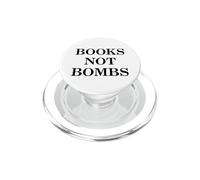 Libri non bombe Dichiarazione di pace contro la guerra PopSockets PopGrip per MagSafe