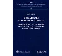 Libri Olivia Pini - Norma Penale E Corte Costituzionale