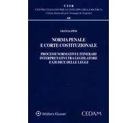 Libri Olivia Pini - Norma penale e corte costituzionale - 2021
