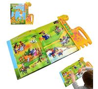 Libri parlanti per bambini - Lettore russo per bambini da 15 cm, strumento interattivo educativo, pratica audio divertente, dispositivo per raccontare storie | Apprendimento della letteratura per raga