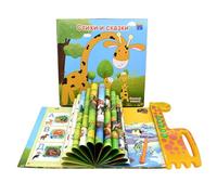 Libri parlati interattivi in lingua russa - Giocattolo educativo per l'apprendimento del suono per , vocabolario dispositivo audio con frasi indigene | Strumento bilingue per lo sviluppo del