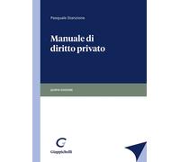 Libri Pasquale Stanzione - Manuale Di Diritto Privato