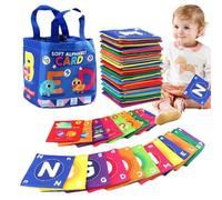 Libri per bambini piccoli - Libro di tessuto sensoriale educativo bambini, apprendimento bagno impermeabile | bambini animali alfabeto, giocattolo sviluppo cognitivo, soft port