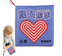 Libri per libro interattivo in tessuto morbido colorato, libro increspato per 9 mesi, migliora l'osservazione, la memoria e suscita curiosità