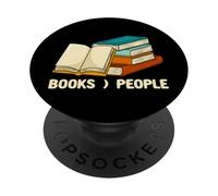 Libri Persone Sarcastico Bookworm Sarcasm Libro Amante Lettura PopSockets PopGrip Adesivo