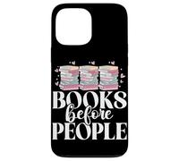 Libri prima di persone che leggono gli amanti dei libri Bookworm Bookish Custodia per iPhone 13 Pro Max