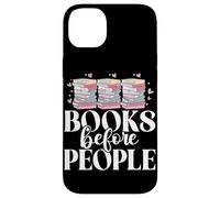Libri prima di persone che leggono gli amanti dei libri Bookworm Bookish Custodia per iPhone 14 Plus