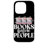Libri prima di persone che leggono gli amanti dei libri Bookworm Bookish Custodia per iPhone 14 Pro