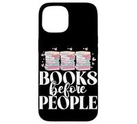 Libri prima di persone che leggono gli amanti dei libri Bookworm Bookish Custodia per iPhone 15
