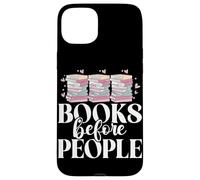 Libri prima di persone che leggono gli amanti dei libri Bookworm Bookish Custodia per iPhone 15 Plus