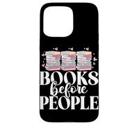Libri prima di persone che leggono gli amanti dei libri Bookworm Bookish Custodia per iPhone 15 Pro Max
