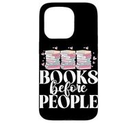Libri prima di persone che leggono gli amanti dei libri Bookworm Bookish Custodia per iPhone 15 Pro