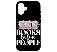Libri prima di persone che leggono gli amanti dei libri Bookworm Bookish Custodia per iPhone 16