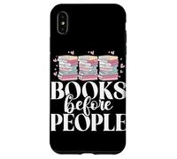 Libri prima di persone che leggono gli amanti dei libri Bookworm Bookish Custodia per iPhone XS Max