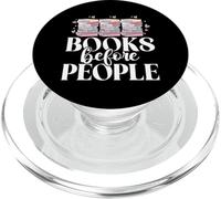 Libri prima di persone che leggono gli amanti dei libri Bookworm Bookish PopSockets PopGrip per MagSafe