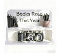 Libri Read This Year Sign, Libri stampati 3D Read This Year Counter, Libro Reading Challenge Tracker, Libro Contatore segno per la lettura Obiettivo Visualizzazione, Libreria Ornamento Per Casa