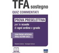 Libri Rosanna Calvino / Giuseppe Cotruvo - TFA Sostegno. Quiz Commentati. Prova