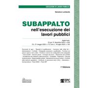 Libri Salvatore Lombardo - Subappalto Nell'esecuzione Dei Lavori Pubblici