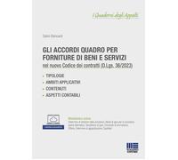 ACCORDI QUADRO PER FORNITURE DI BENI E SERVIZI NEL NUOVO CODICE DEI CONTRATTI PU