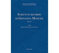 Libri Scritti In Ricordo Di Giovanna Mancini