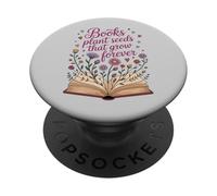 Libri Semi di piante che crescono per sempre, Libro aperto Fiori di campo PopSockets PopGrip Adesivo