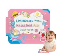 Libri sensoriali attività di apprendimento per Bambini Piccoli, Libro Occupato per Bambini,Libro dei Giocattoli a 4 Principali | Libro Occupato Sicuro per i Bambini Piccoli, Giocattoli educativi