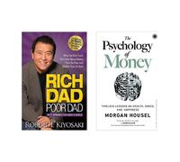 Libri Set 2 : Rich Dad + Psicologia Di Soldi (Inglese, Libro IN Brossura, Nuovo)