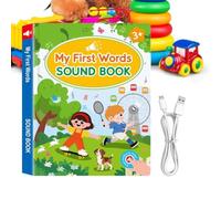 Libri Sonori Impara l'inglese parlato con Tocco e Suono | Libri Ricaricabili per Bambini 3-5 Anni Ragazzi 3 Anni, Prescolare, Lettura a Casa, Natale, Attività Quotidiane