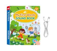 Libri Sonori le Parole in Inglese e Impara a Parlare | Libri Interattivi Ricaricabili Per la Lettura Prescolare a Casa Bambini e Bambine Compleanno Natale Attività Quotidiane