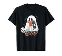Libri spettrali Fantasma Carino Libro Amanti Halloween storie spettrali Maglietta