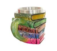 Libri Stack Coffee Cup | Tazza irregolare Latte Art | Grande capacità Bere Latte Drink Gadget da cucina per Latte Tea Birra Cacao Cappuccino