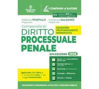 Libri Stefania Pontillo / Saladino Vincenzo - Compendio Di Procedura Penale 2026