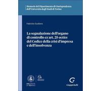 Libri Sudiero-La Segnalazione Dell'Organo Di Controllo