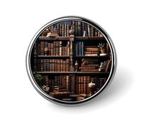 Libri sulla libreria Spilla da bavero Squisita Moda Spille Personalizzate Button Badge Novità Unico Carino Button Pins Round Badge Pin Spilla in Metallo Spille per Zaino Borse Giacca
