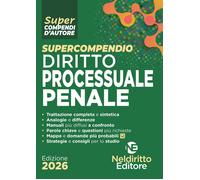 Libri Supercompendio Di Diritto Processuale Penale 2026 Aggiornato Al DL Sicurez